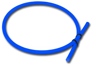 TUBE14BL : Niebieski wężyk 1/4 cala (6,4 mm) do filtrów wody i lodówek