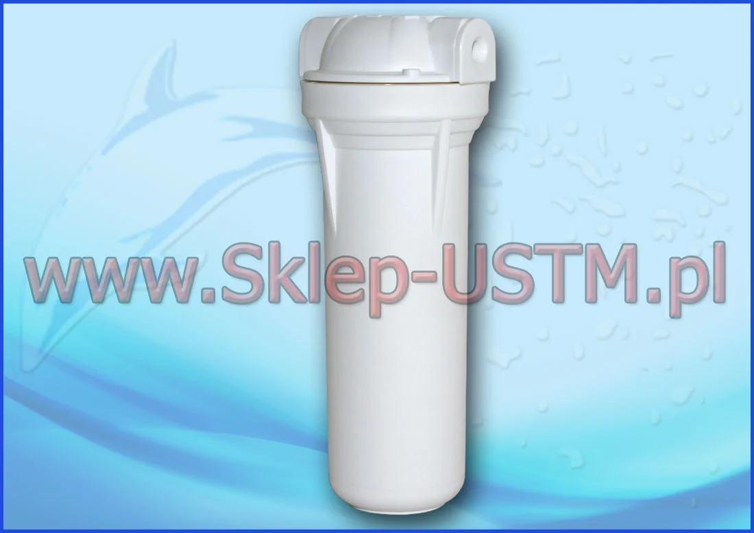 WF14WW : Biała obudowa 10 cali do filtrów wody - gwint 1/4 cala WF14WW : Biała obudowa 10 cali do filtrów wody - gwint 1/4 cala