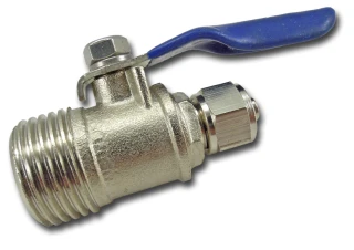 BV1214 : Zawór przyłącza wody 1/2 cala GZ na wężyk 1/4 cala