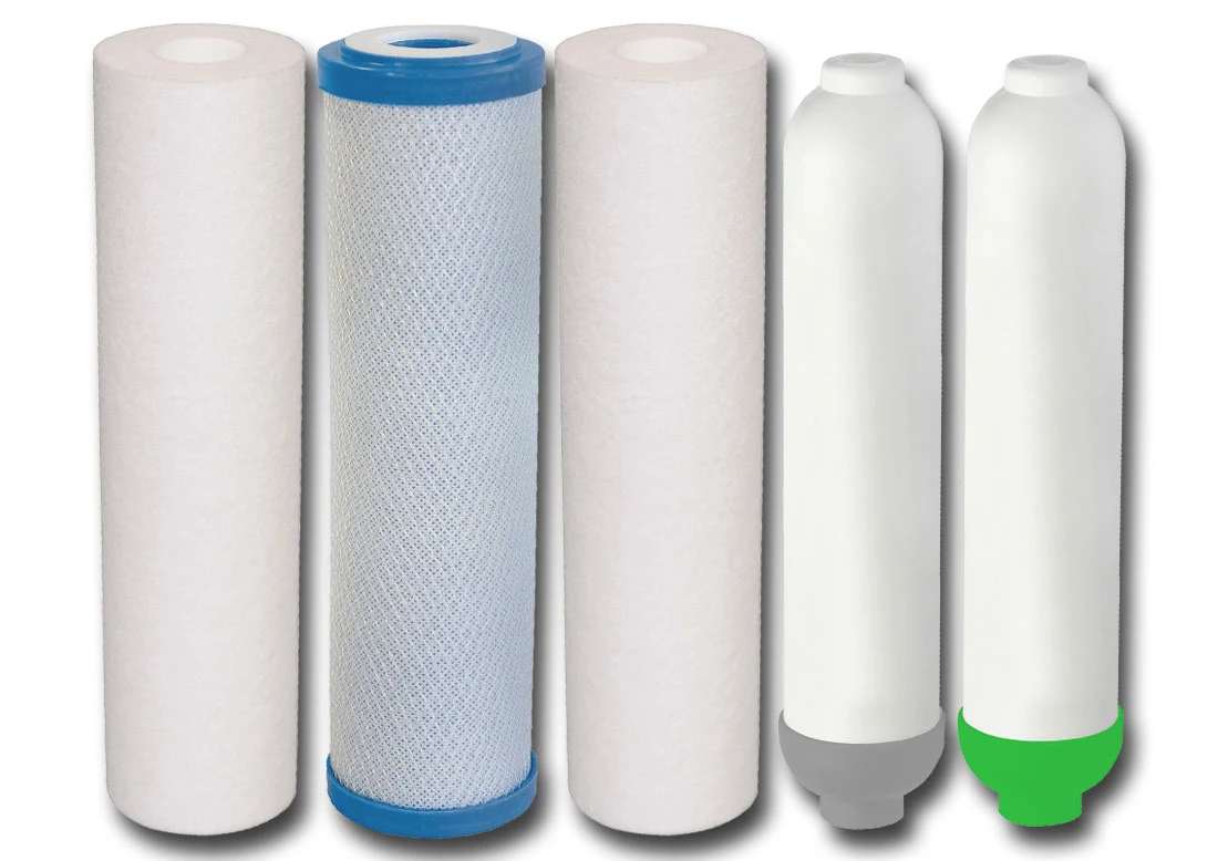 KP-RO6-USTM : Pełen komplet wkładów do RO6 z mineralizatorem (gwint 1/4 cala)