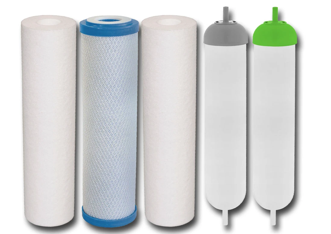 KP-RO6-USTM-Q : Pełen komplet wkładów do RO6 (filtr osmotyczny z mineralizatorem)