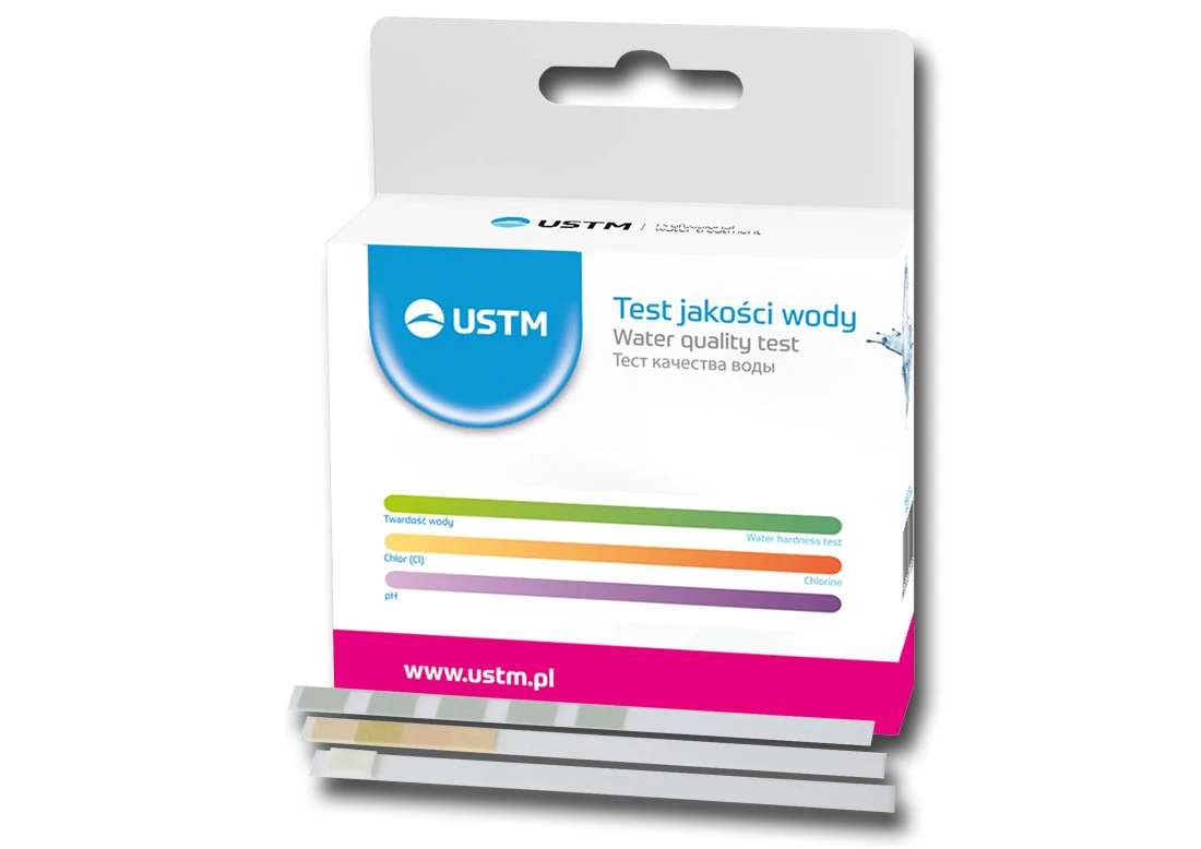 TEST-1 : Paskowy tester twardości i odczynu wody oraz wolnego chloru TEST-1 : Paskowy tester twardości i odczynu wody oraz wolnego chloru