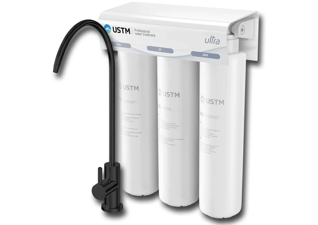 ULTRA-BLACK-STYLE : Filtr zmiękczający wodę z membraną antybakteryjną ULTRA-BLACK-STYLE : Filtr zmiękczający wodę z membraną antybakteryjną