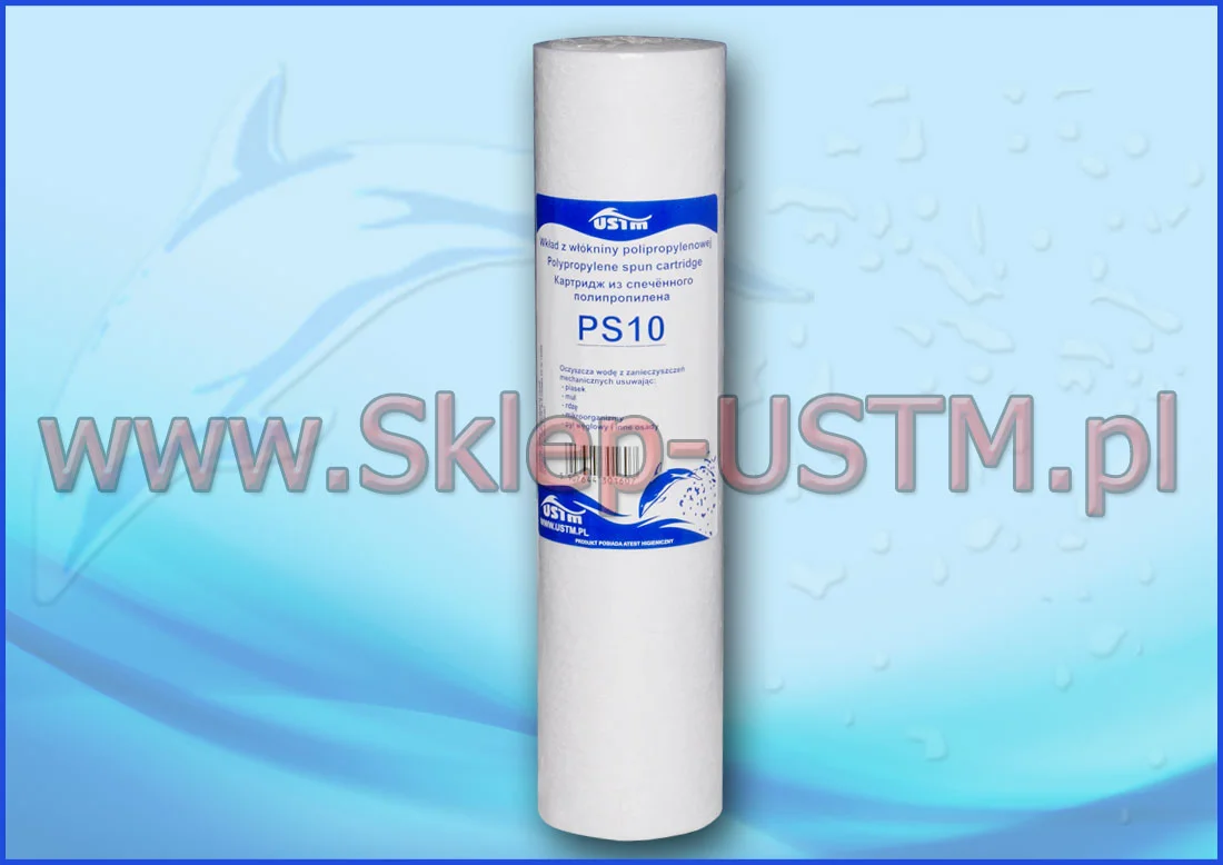 PS10 : Wkład polipropylenowy 10 mikron 10x2,5 cala
