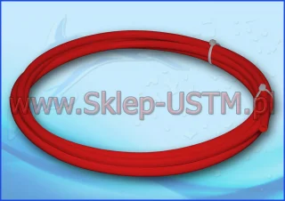 TUBE14BR : Czerwony wężyk 1/4 cala (6,4 mm) do filtrów wody i lodówek